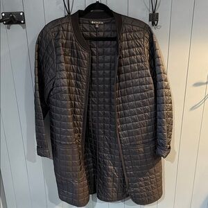 Athleta Black Quilted Coat